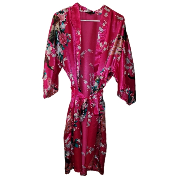 Other Satin Peacock Robe Poshmark